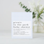 Papier Invitation pour une Baby Shower au Budget Picnic P (Debout devant)