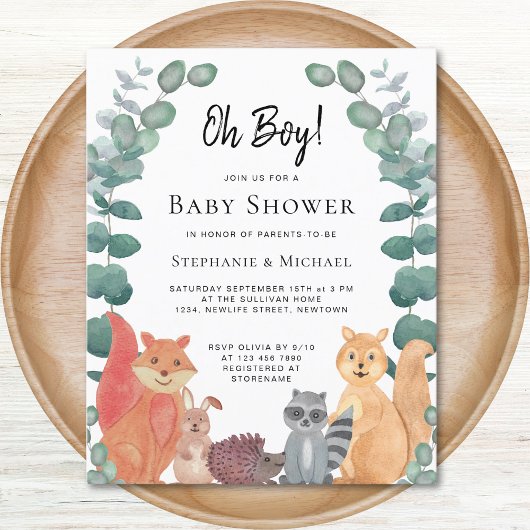 Papier Invitation pour une Baby Shower pour couples amis 