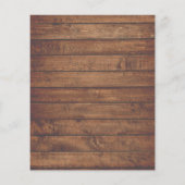 Papier Invitation pour une baby shower rustique à petit b (Dos)