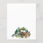 Papier Invitation pour une baby shower sur le thème des a (Dos)