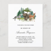 Papier Invitation pour une baby shower sur le thème des a (Devant)