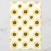 Papier Invitation pour une Bat Mitzvah avec des tournesol (Dos)