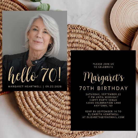 Papier Invitation pour une fête d'anniversaire Budget Pho