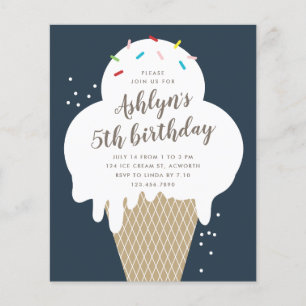 Papier Invitation pour une fête d'anniversaire d'enfants