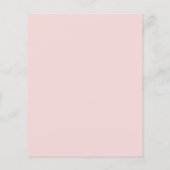 Papier Invitation rustique de budget rose florale pour un (Dos)