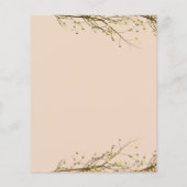 Papier Invitation Rustique de script sur la circulaire bu (Dos)