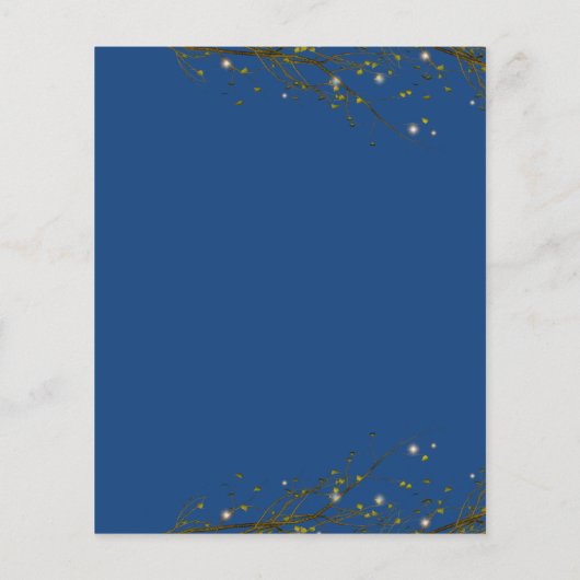 Papier Invitation Rustique de script sur la circulaire bu (Dos)