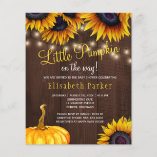 Papier Invitation rustique et économique pour une baby sh