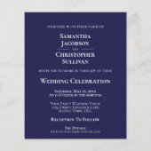 Papier Invitation simple de mariage à petit budget avec p (Dos)