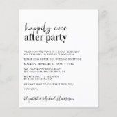 Papier Invitation simple pour la réception de mariage à p (Devant)