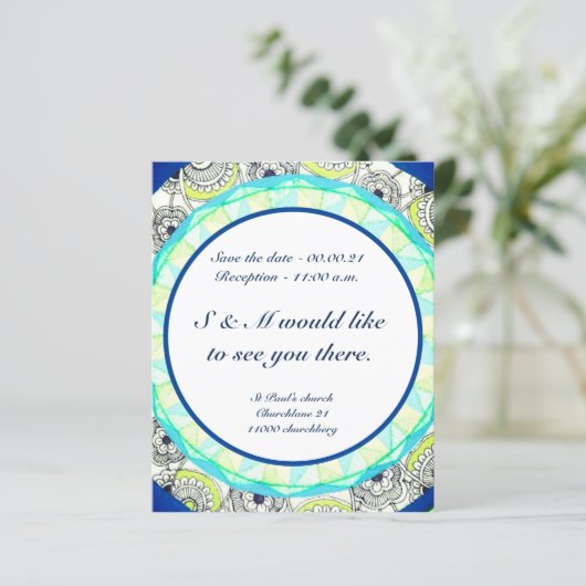 Papier Invitation sur un budget (Debout devant)