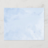 Papier Invitation Sweet sixteen Budget Silver Blue Gown (Dos)