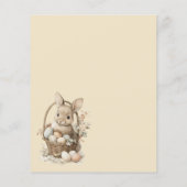 Papier invitation to Easter with Peter Rabbit (Dos)