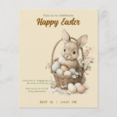 Papier invitation to Easter with Peter Rabbit (Devant)