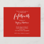 Papier Invitations à la fête du gâteau d'anniversaire (Dos)