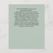 Papier INVITATIONS BUDGÉTAIRES - TOUT ÉVÉNEMENT - SAGE Ab (Dos)