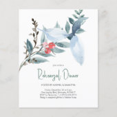 Papier Invitations d'aquarelle du Mariage budgétaire (Devant)