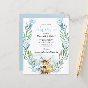 Papier Invitations de Baby Shower adorables à petit budge