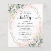 Papier Invitations De Brunch Et De Douche Nuptiale Bubbly (Devant)
