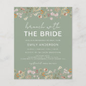 Papier Invitations de Brunch Fleur sauvage de Sage Green (Devant)