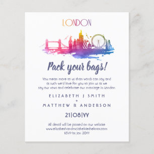 Papier Invitations de budget dessinés par le Mariage Skyl
