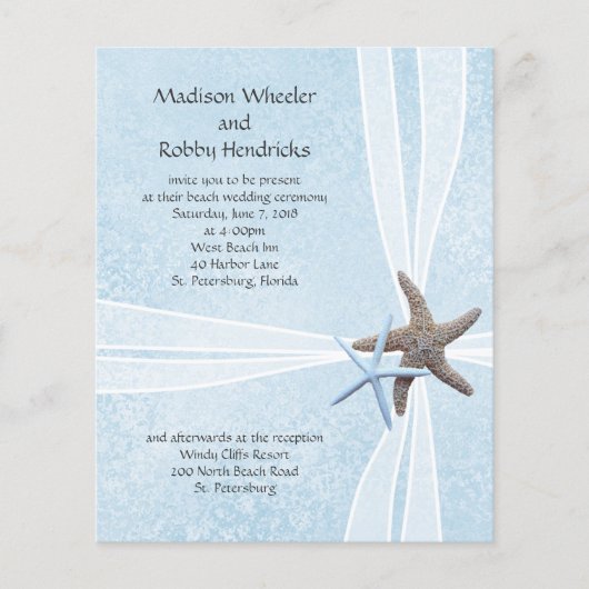 Papier Invitations de cérémonie de mariage de (Devant)
