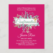 Papier Invitations de confirmation Eucalyptus Greenery Bu (Devant)