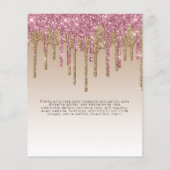 Papier INVITATIONS DE DIPLÔME - Parties scintillant de go (Dos)