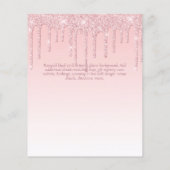 Papier INVITATIONS DE DIPLÔME - Parties scintillant de go (Dos)