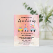 Papier Invitations De Douche Nuptiale À Bout BUDGET (Debout devant)