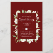 Papier Invitations de douche nuptiale BUDGET Couleurs per (Devant)