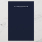 Papier Invitations de douche nuptiale BUDGET Couleurs per (Dos)