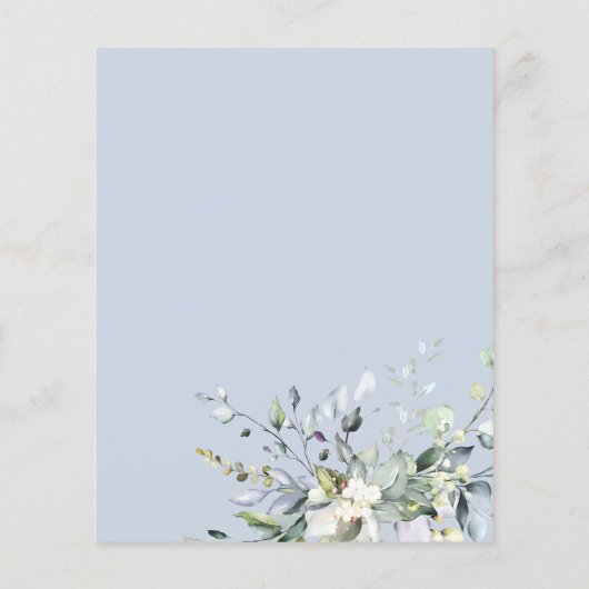 Papier Invitations de douche nuptiale budget verdure (Dos)