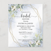 Papier Invitations de douche nuptiale budget verdure (Devant)