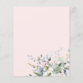 Papier Invitations de douche nuptiale budget verdure (Dos)