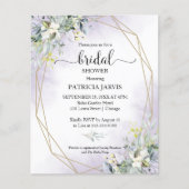Papier Invitations de douche nuptiale budget verdure (Devant)