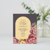 Papier Invitations de douche nuptiale florale (Debout devant)