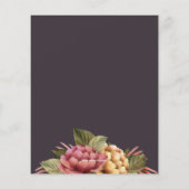 Papier Invitations de douche nuptiale florale (Dos)