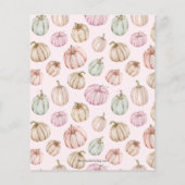 Papier Invitations de douche pour bébé pour Citrouilles b (Dos)