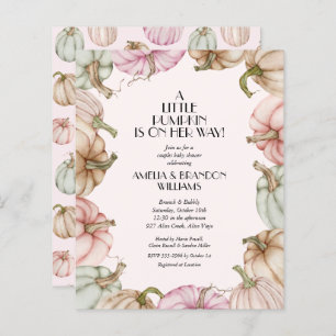 Papier Invitations de douche pour bébé pour Citrouilles b