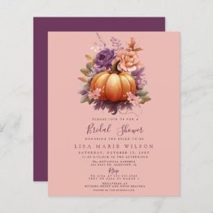 Papier Invitations de douches nuptiales d'automne des Cit