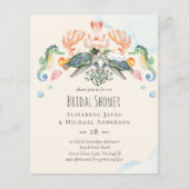 Papier Invitations de Fête des mariées Mariage de tortue (Devant)