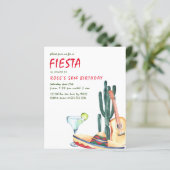 Papier Invitations de fête Fiesta Budget (Debout devant)