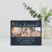 Papier Invitations de la partie d'engagement de PHOTO con (Debout devant)