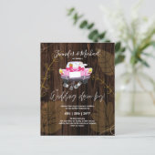 Papier Invitations de mariage à budget Drive-BY - Couple  (Debout devant)