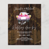 Papier Invitations de mariage à budget Drive-BY - Couple  (Devant)