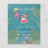 Papier Invitations de mariage à budget Drive-BY - Couple  (Devant)