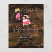 Papier Invitations de mariage à budget Drive-BY - Couple (Devant)
