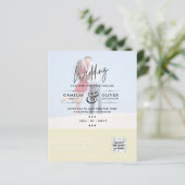 PAPIER INVITATIONS DE MARIAGE À CODE QR DE NUMÉRISATION P (Debout devant)