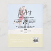 PAPIER INVITATIONS DE MARIAGE À CODE QR DE NUMÉRISATION P (Devant)